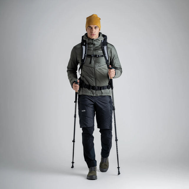 Spiro Men's Insulated Hybrid Jacket — Dove Grey