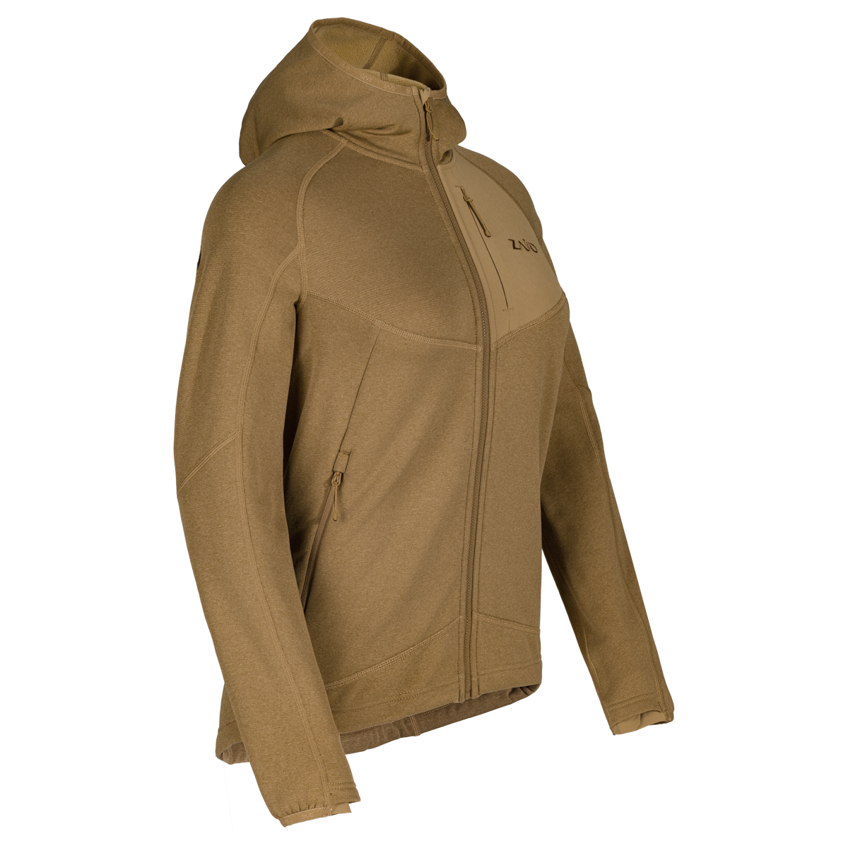Amiko Fleecejacke mit Kapuze für Damen, Farbe Golden Brown