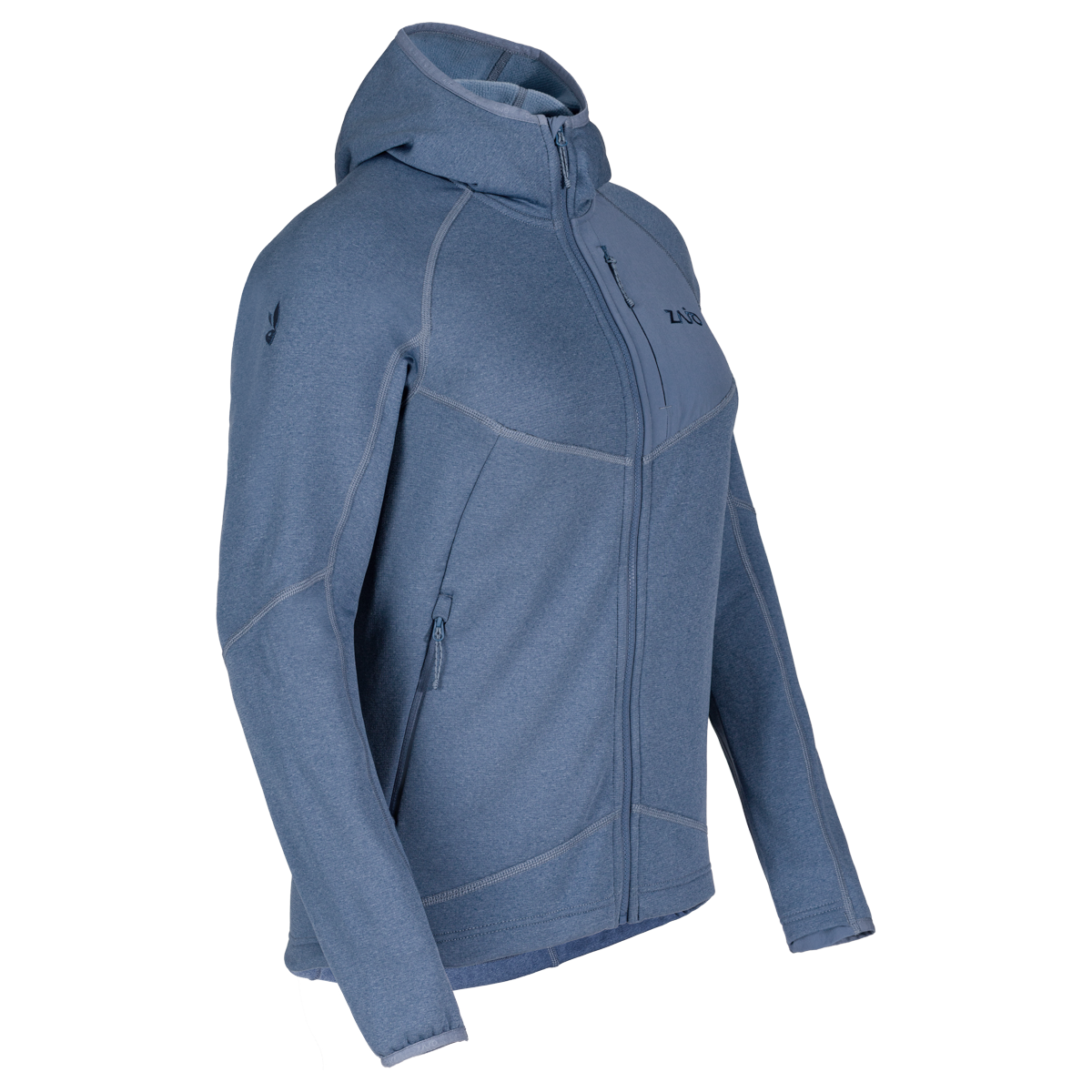 Amiko Fleecejacke mit Kapuze für Damen, Farbe Harbor Blue
