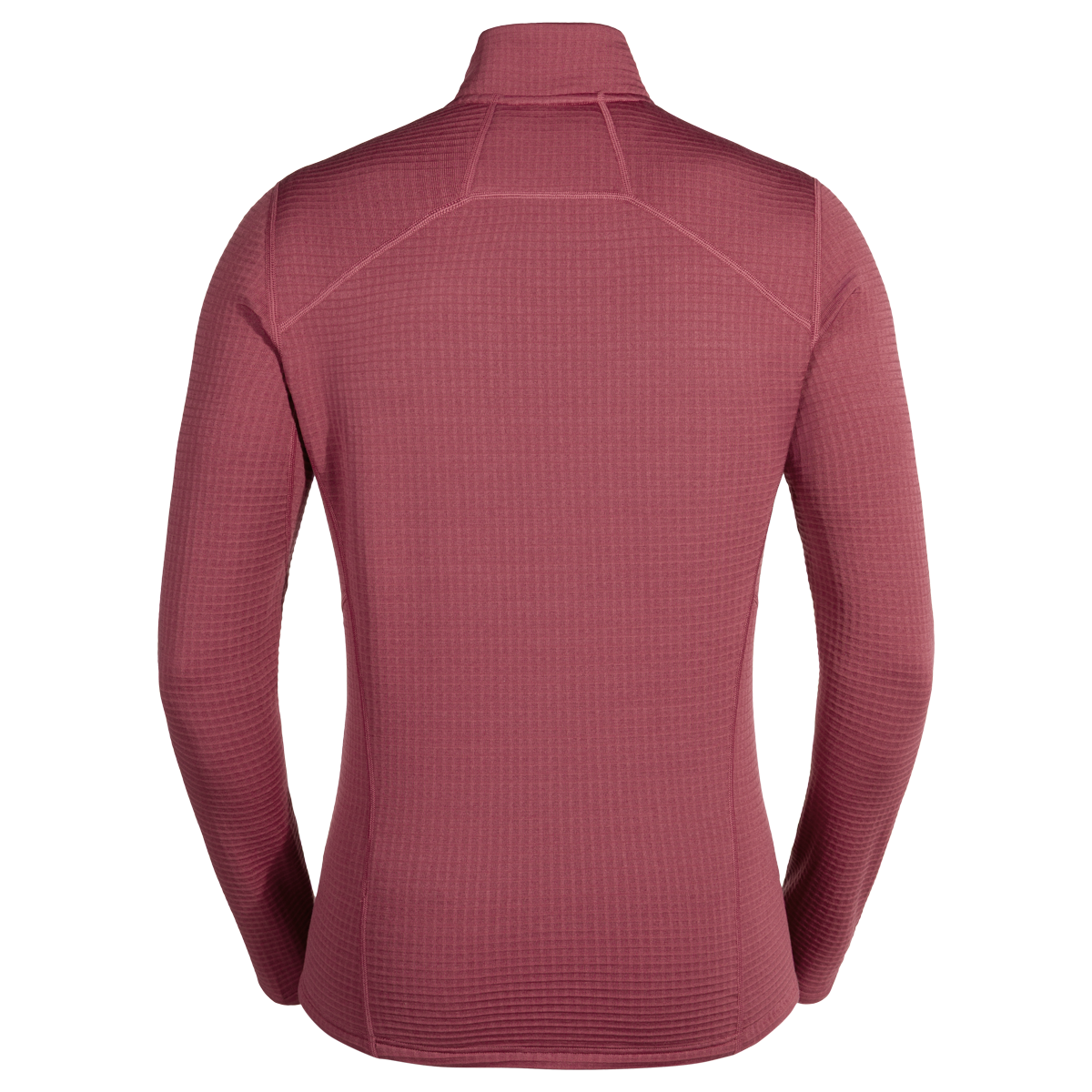 Kovri Men's Merino Grid Jacket in Earth Red