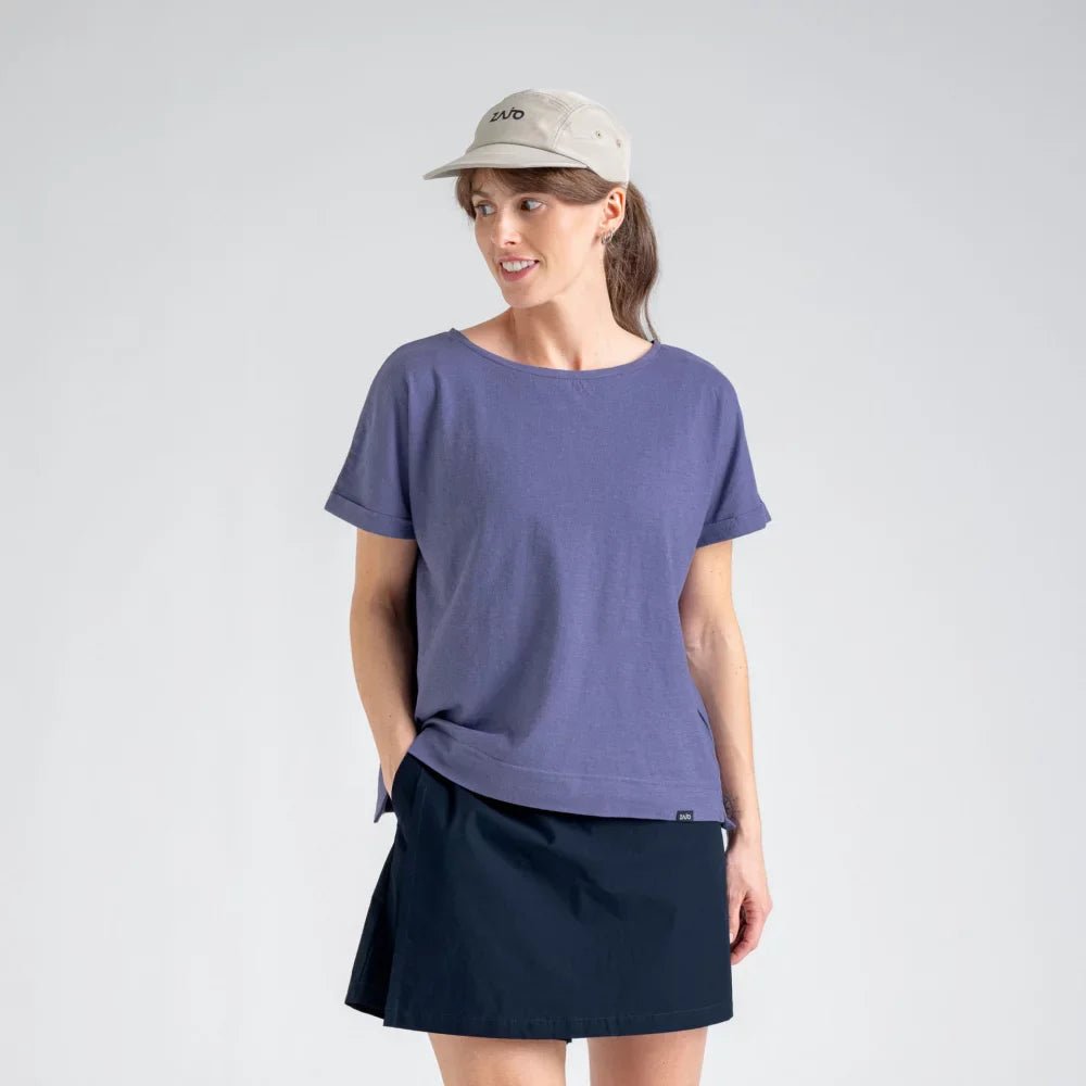 Kanabo Women's Hemp T-shirt - Purple back