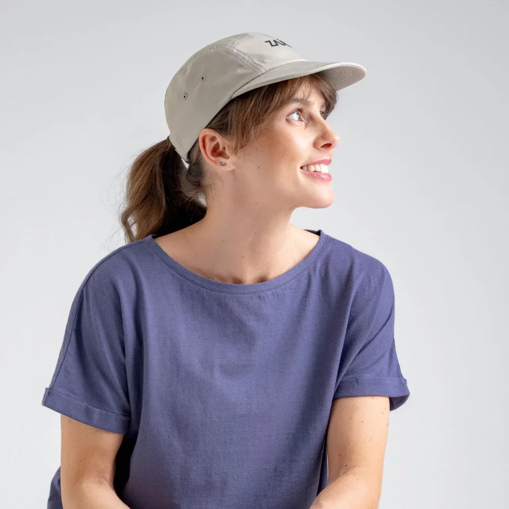 Kanabo Women's Hemp T-shirt - Purple lifestyle