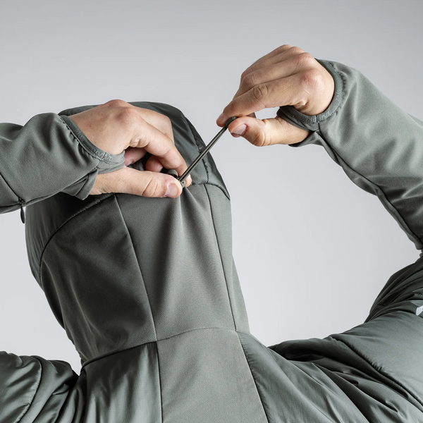 Spiro Men's Insulated Hybrid Jacket — Dove Grey