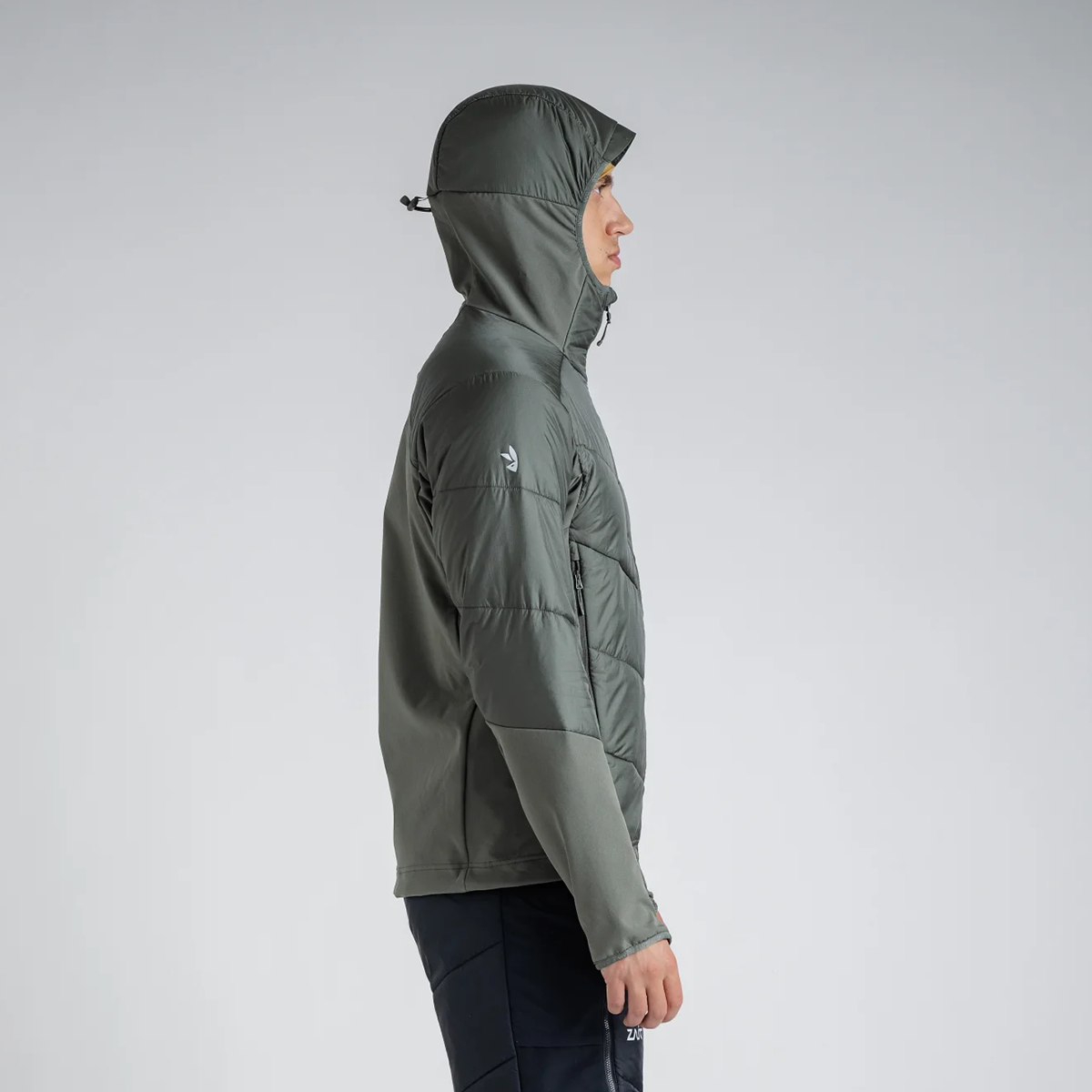 Spiro Men's Insulated Hybrid Jacket — Grey Navy