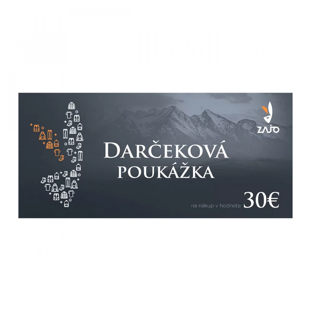 Darčeková poukážka 30 EUR