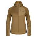 Amiko Fleecejacke mit Kapuze für Damen, Farbe Golden Brown