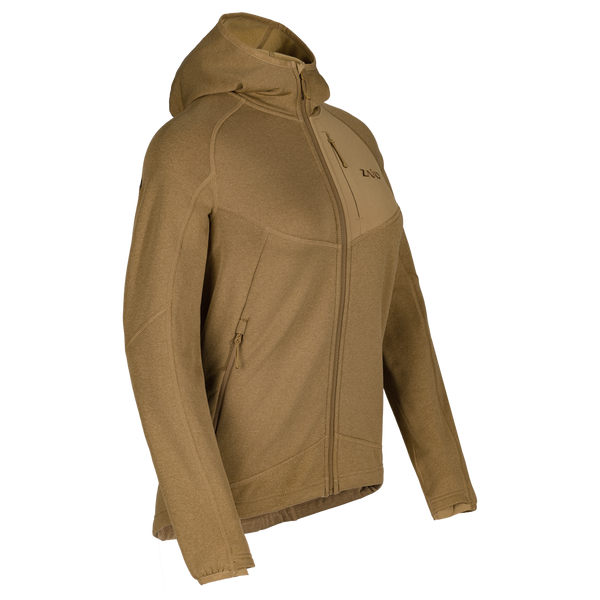 Amiko Fleecejacke mit Kapuze für Damen, Farbe Golden Brown