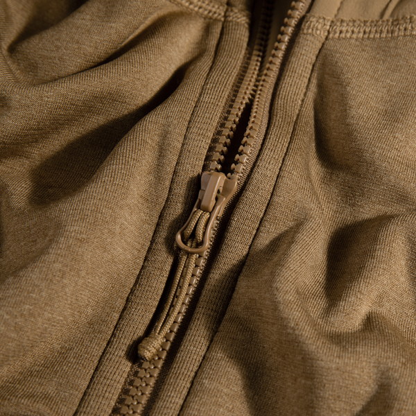 Amiko Fleecejacke mit Kapuze für Damen, Farbe Golden Brown