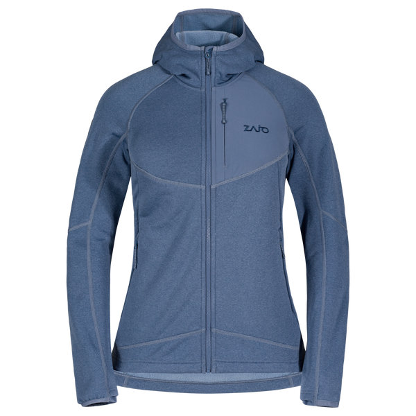Amiko Fleecejacke mit Kapuze für Damen, Farbe Harbor Blue