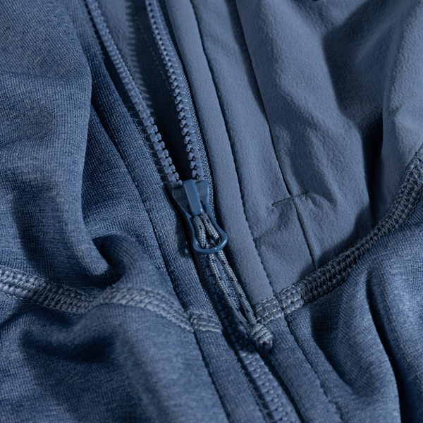 Amiko Fleecejacke mit Kapuze für Damen, Farbe Harbor Blue