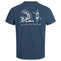 Arbo Men's Organic Cotton T-shirt in Navy Water