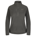 Auro Women's Fleece Zip Top in Black Olive