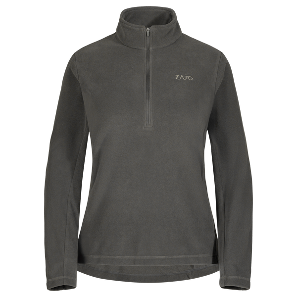 Auro Women's Fleece Zip Top in Black Olive