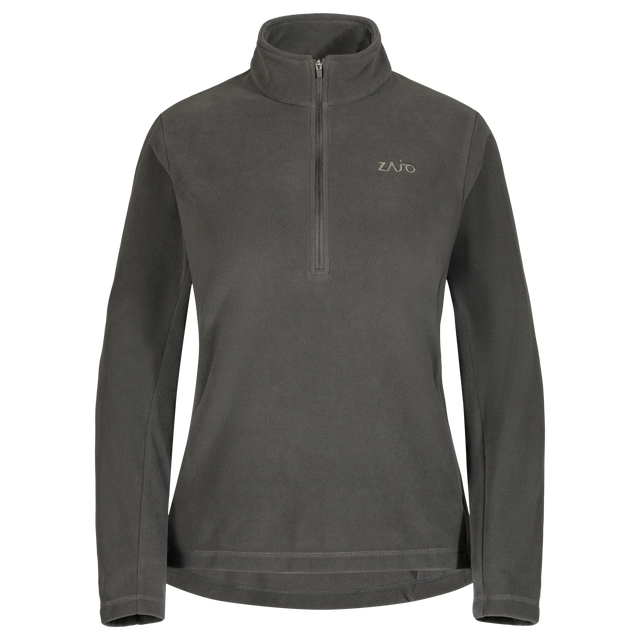 Auro Women's Fleece Zip Top in Black Olive
