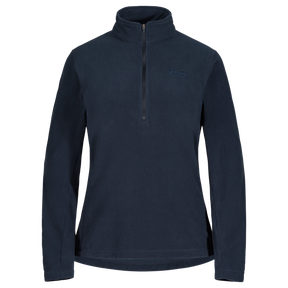 Auro Women's Fleece Zip Top in Dark Navy