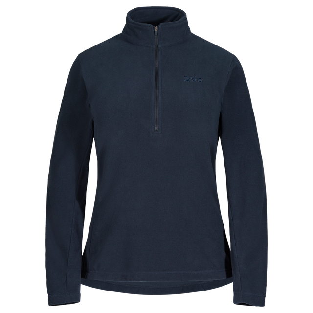 Auro Women's Fleece Zip Top in Dark Navy
