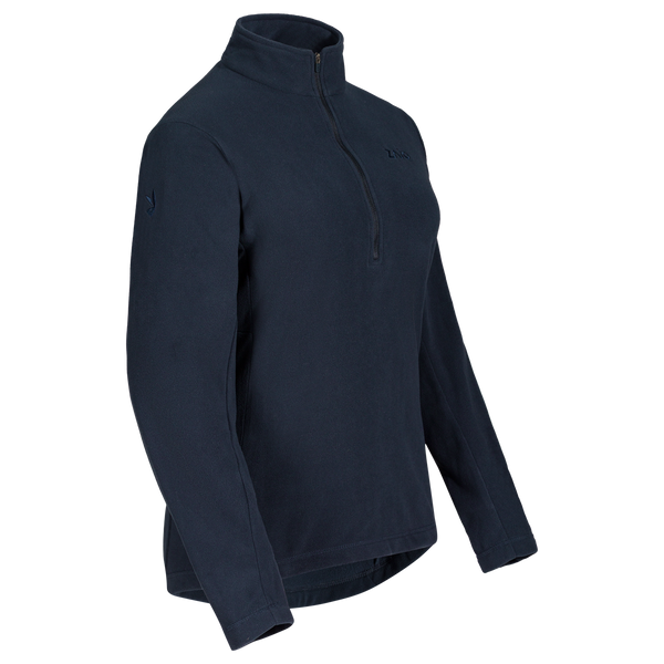 Auro Women's Fleece Zip Top in Dark Navy