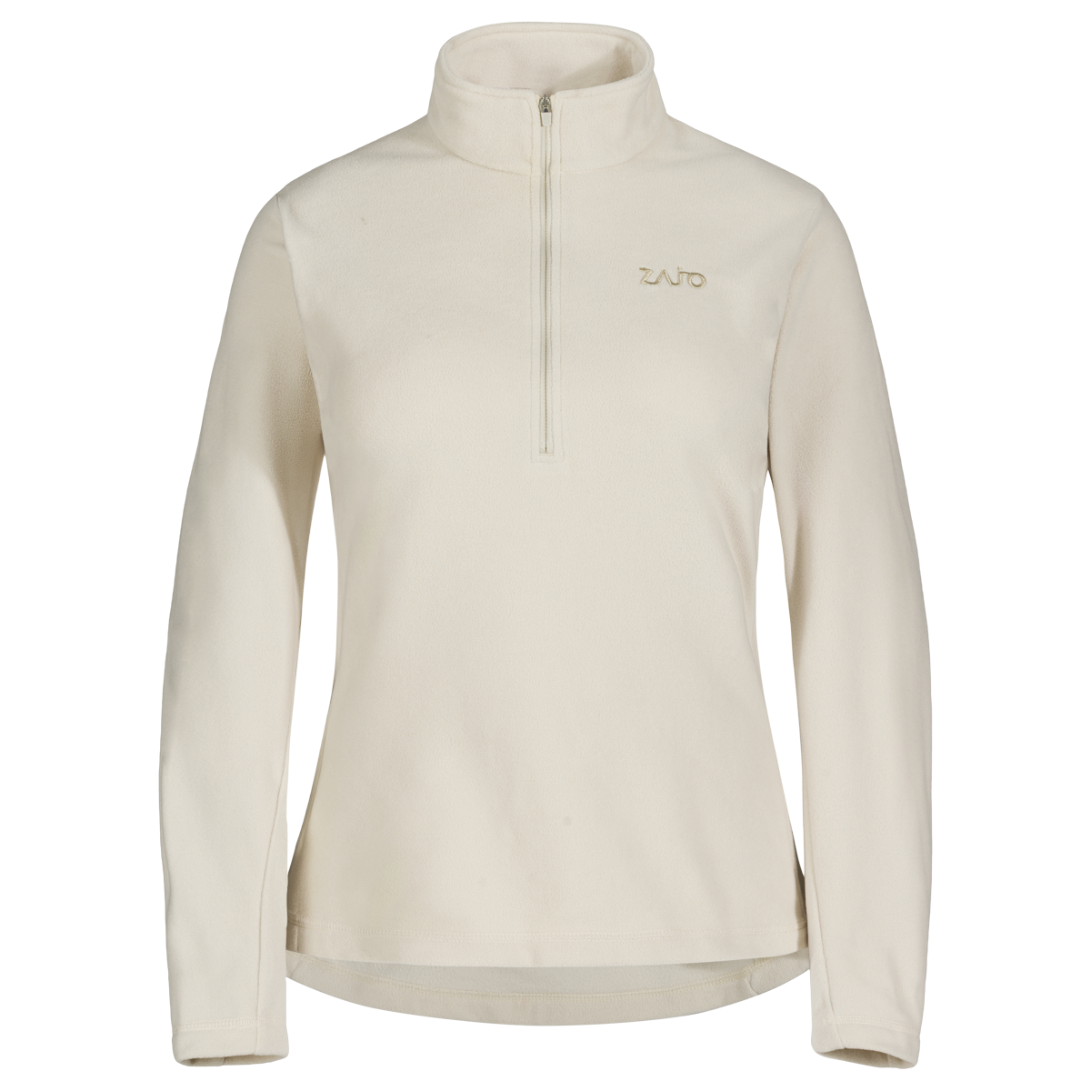 Auro Women's Fleece Zip Top in Light Beige