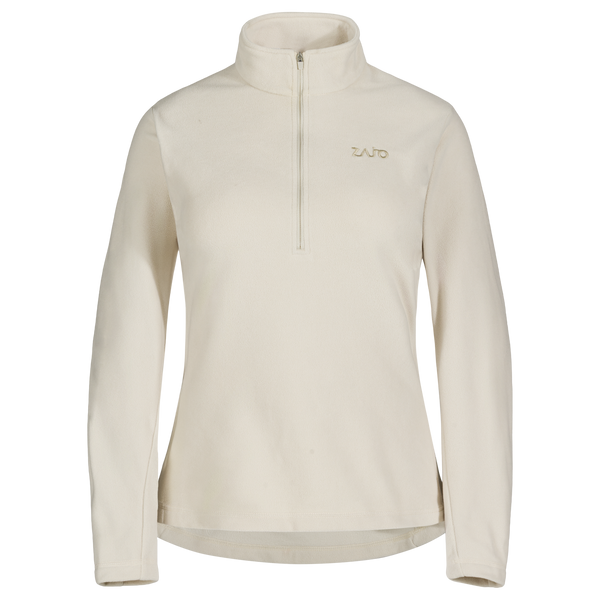 Auro Women's Fleece Zip Top in Light Beige