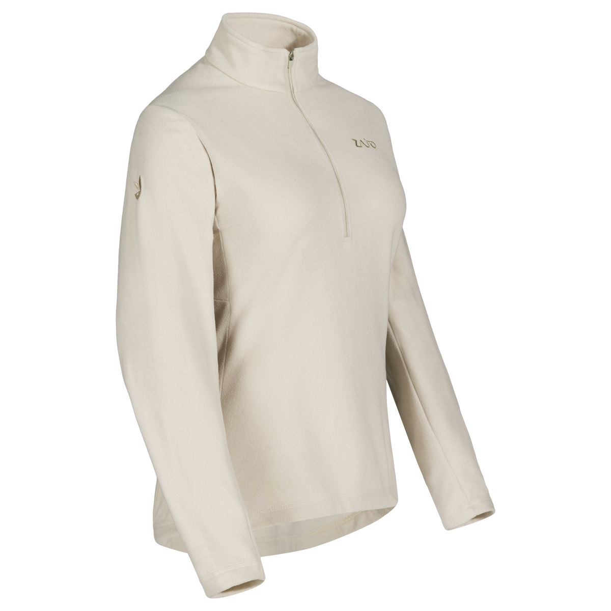 Auro Women's Fleece Zip Top in Light Beige