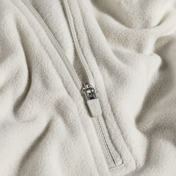 Auro Women's Fleece Zip Top in Light Beige