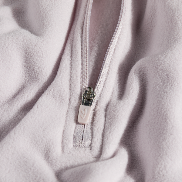 Auro Women's Fleece Zip Top in Lilac Ash