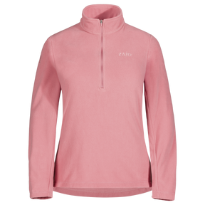 Auro Women's Fleece Zip Top in Tea Rose