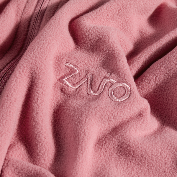 Auro Women's Fleece Zip Top in Tea Rose