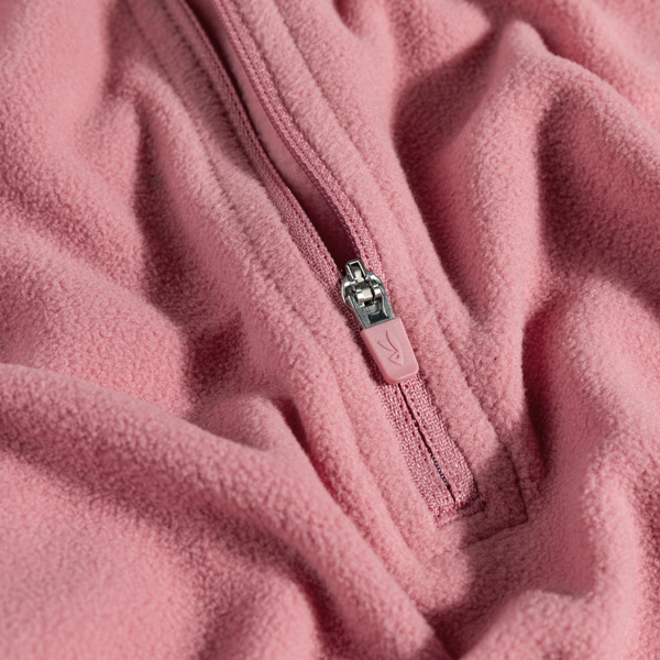 Auro Women's Fleece Zip Top in Tea Rose