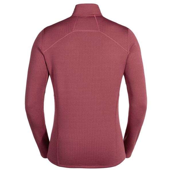 Kovri Men's Merino Grid Jacket in Earth Red