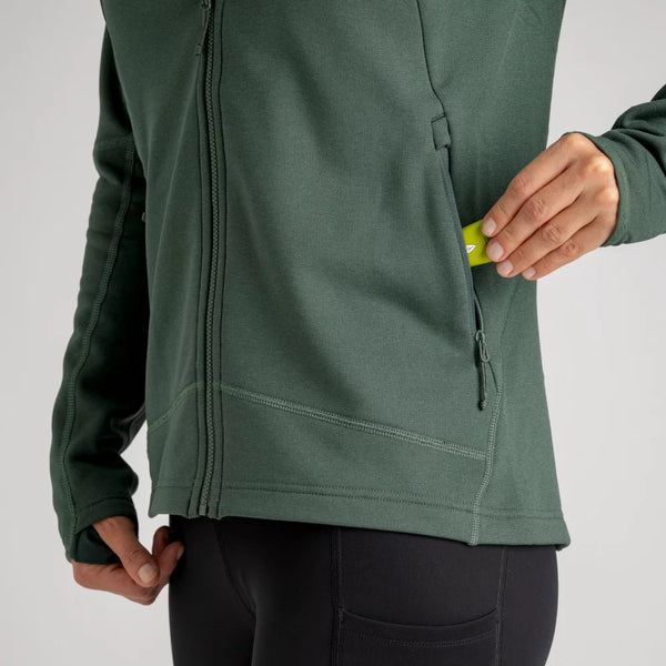 Amiko Fleecejacke mit Kapuze für Damen