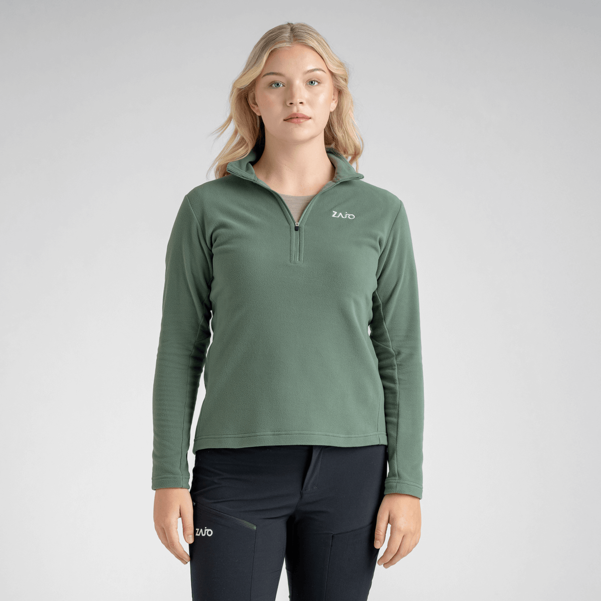 Auro Women's Fleece Zip Top in Lila Haze