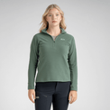 Auro Women's Fleece Zip Top in Light Beige