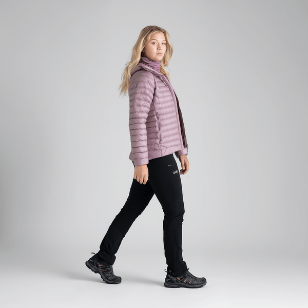 Nubaro Women's Insulated Hooded Jacket — Taupe Beige