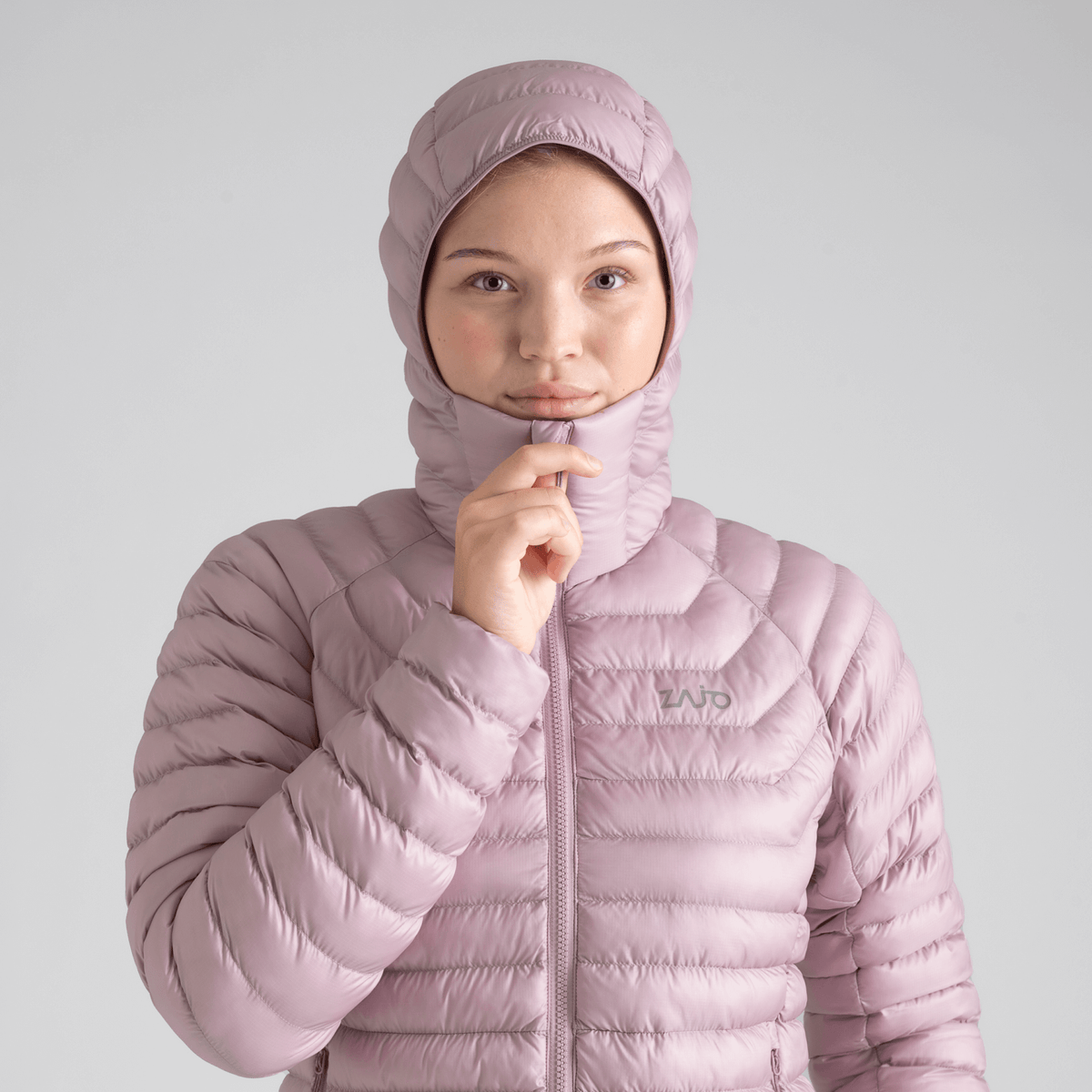 Nubaro Women's Insulated Hooded Jacket — Taupe Beige