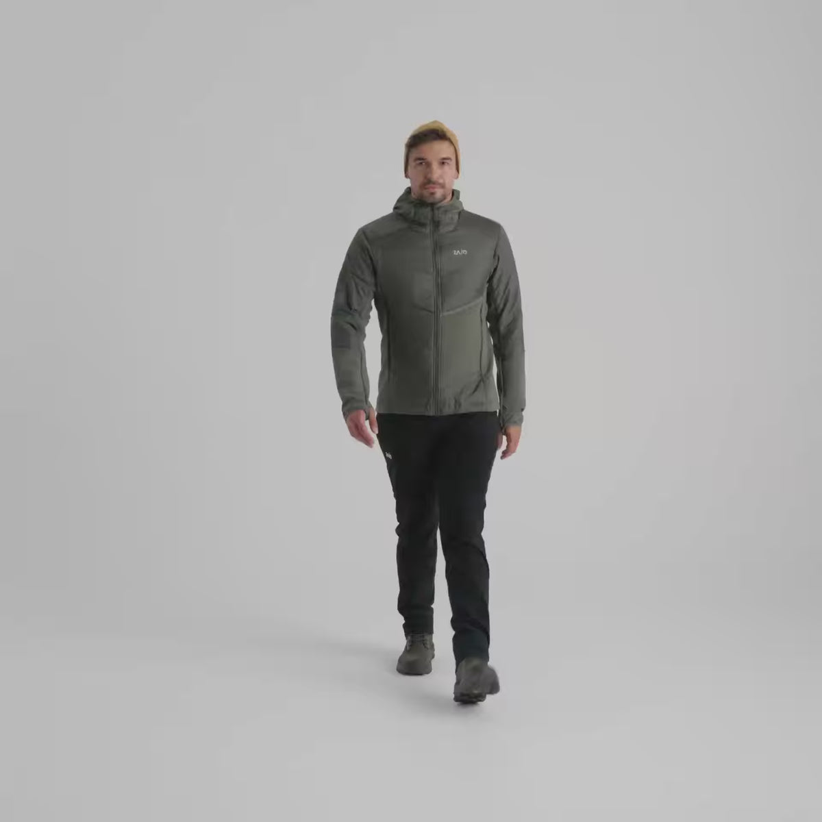 Spiro Men's Insulated Hybrid Jacket — Dove Grey