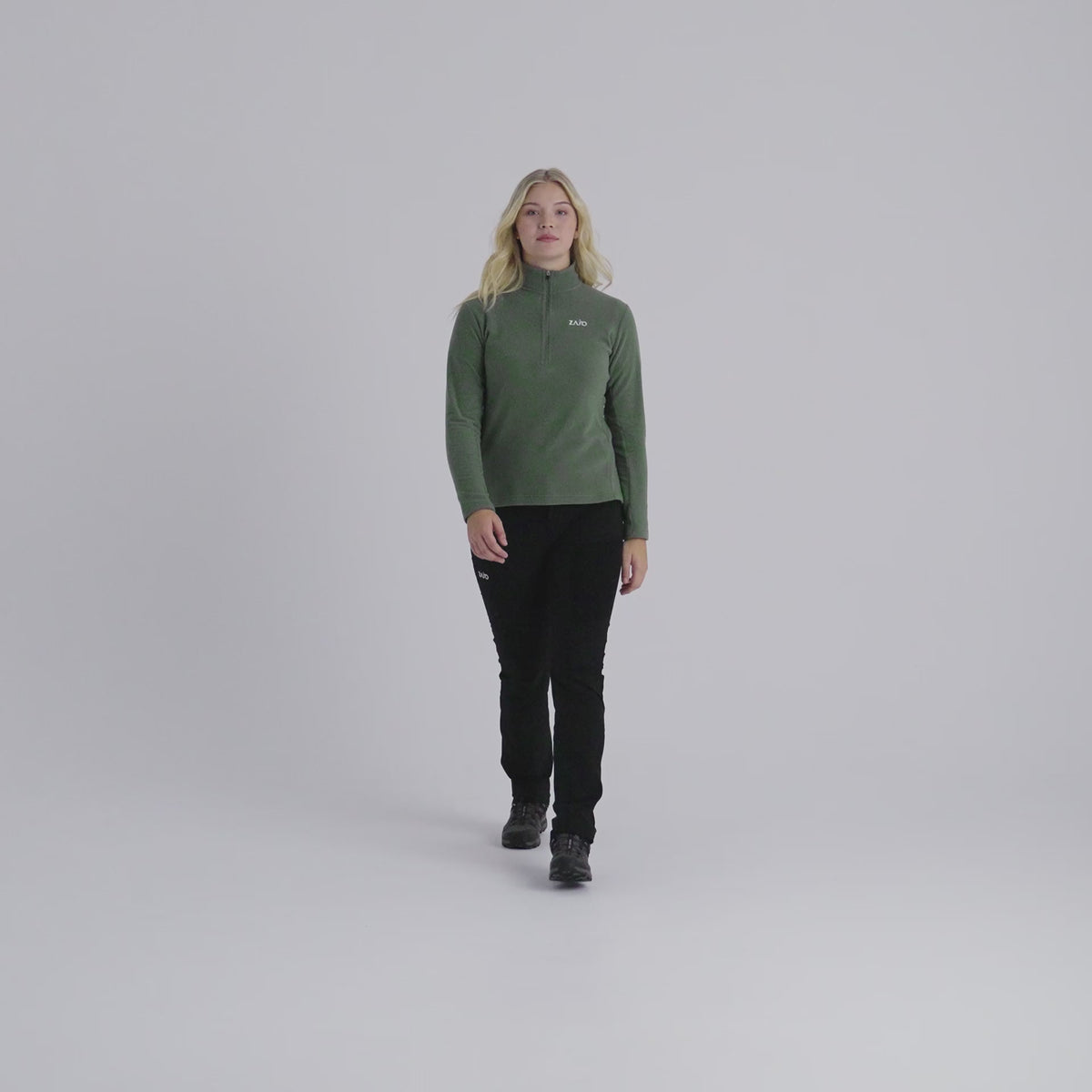Auro Women's Fleece Zip Top — Beige