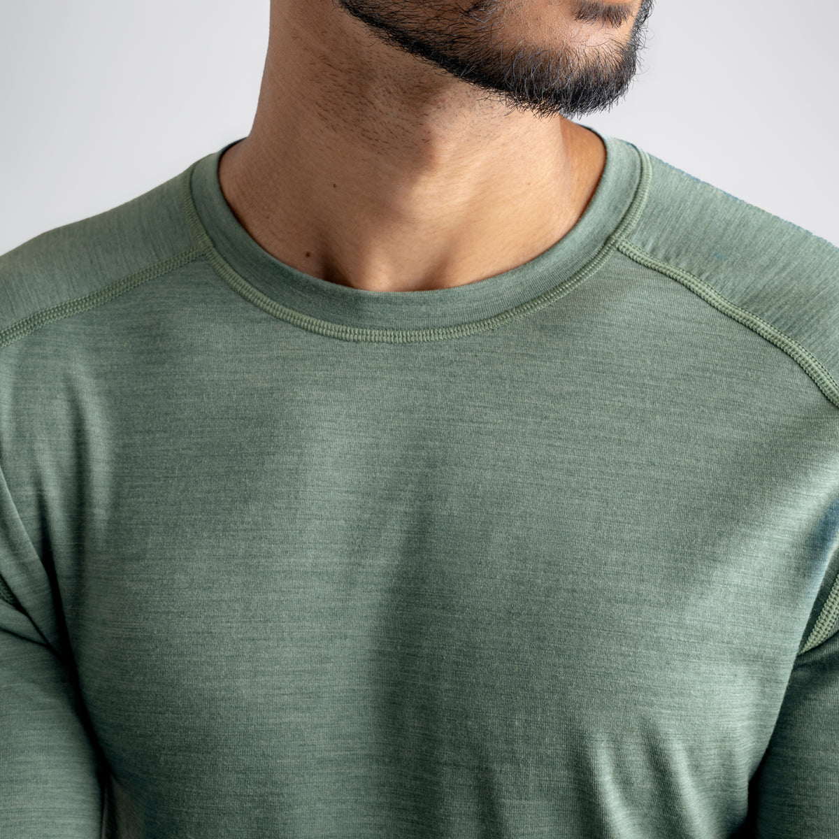 Senti Men's Merino Longsleeve — Dark Navy