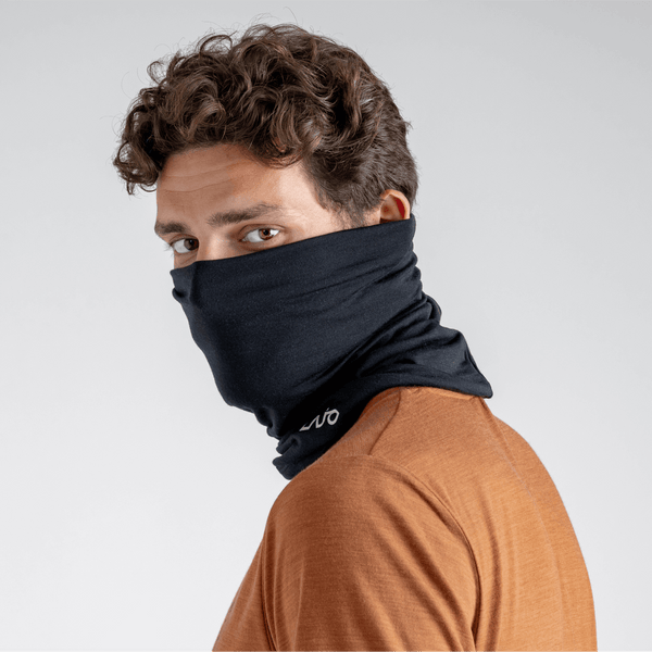Senti Merino Neckwarmer — Black Olive