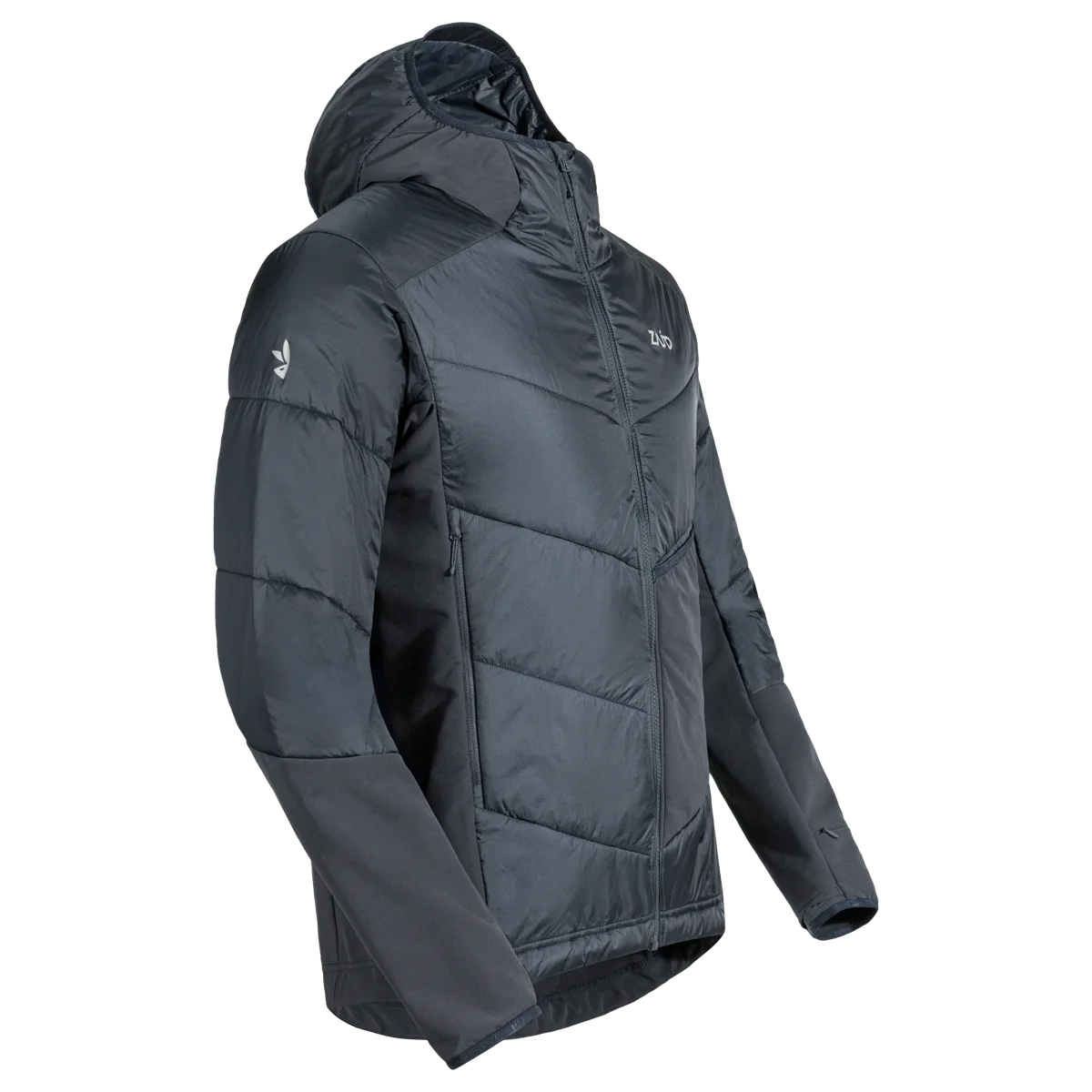 Spiro Men's Insulated Hybrid Jacket — Grey Navy